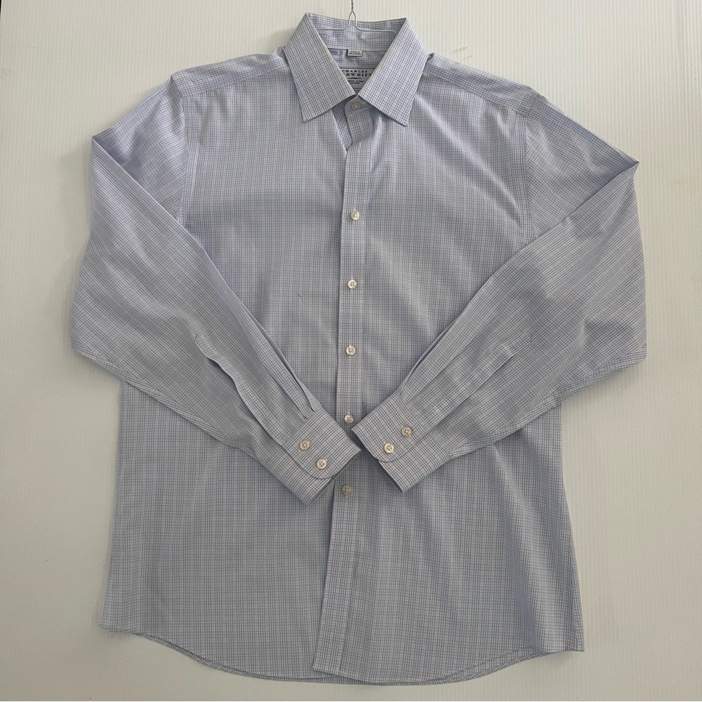 Charles Tyrwhitt blue plaid shirt